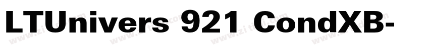 LTUnivers 921 CondXB字体转换
